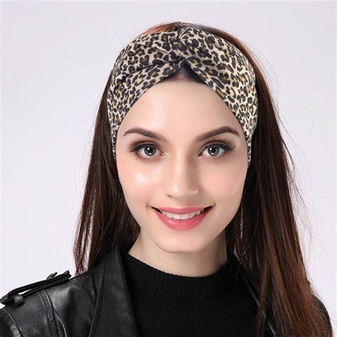 Geebro Women S Plain Turban Headbands Twist Elastic Stretch Hairbands Fashion Headband Yoga Head