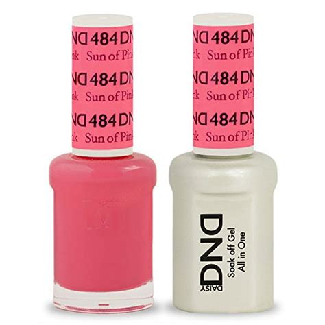 Dnd Nail Polish Gel And Matching Lacquer Set 484 Sun Of Pink