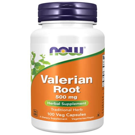 Now Foods Valerian Root Mg Veggie Capsules Herbal Supplement