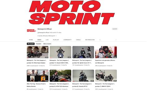 Motosprint è anche su YouTube