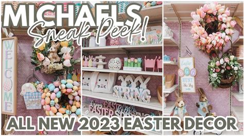 Michaels Spring Easter Decor Sneak Peek Michaels Shop With Me