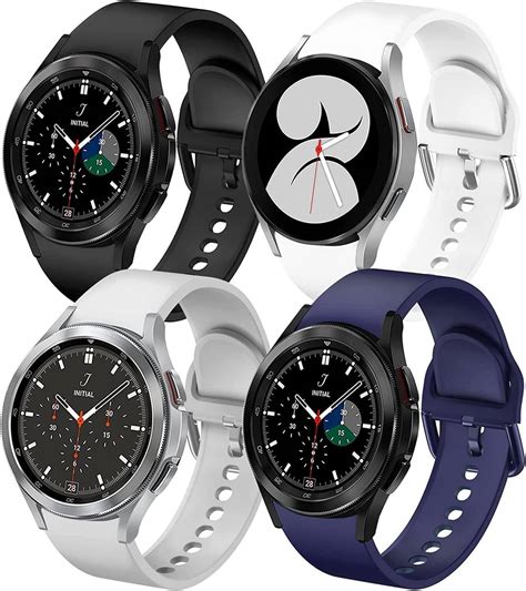 Awh 4 Packs Compatible With Samsung Galaxy Watch 4 Band 40mm 44mm Galaxy Watch 4 Classic Band