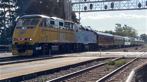 Metra Chicago Northwestern Heritage Unit Leading A Train With