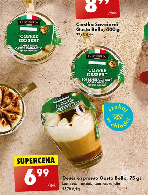 Promocja Deser Espresso Gusto Bello 75 G W Biedronka