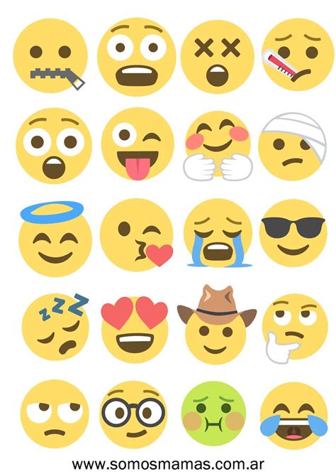 Imágenes De Emojis Para Imprimir Jugar Y Decorar Emoticones