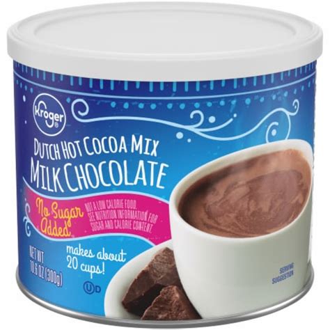 Kroger No Sugar Added Milk Chocolate Dutch Hot Cocoa Mix 10 6 Oz