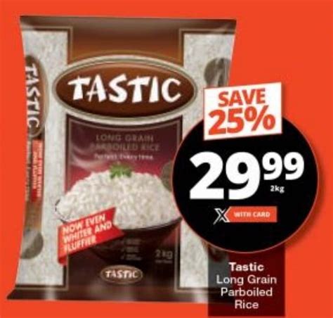 Tastic Long Grain Parboiled Rice Offer At Checkers