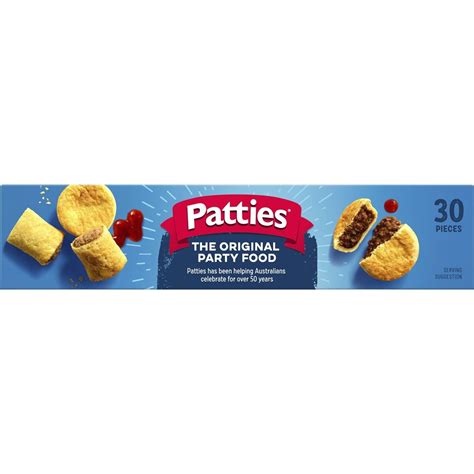 Patties Party Pack Party Pies Sausage Rolls 1 25kg Woolworths