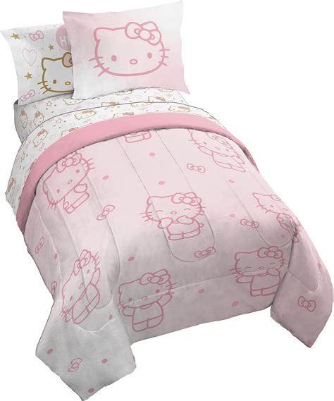 Jay Franco Hello Kitty Twin Comforter Set 5 Piece Bedding