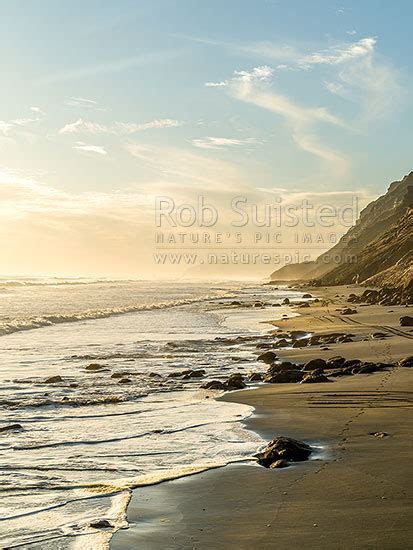 Awhitu Peninsula West Coast Beach At Hamilton S Gap Looking North