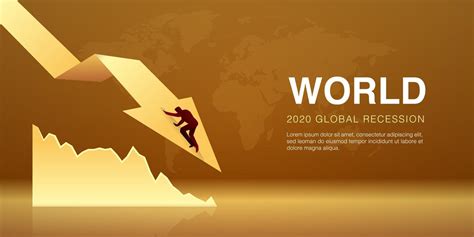 World Global Recession Vector Illustration Of Economic Crisis 2423608 Vector Art At Vecteezy