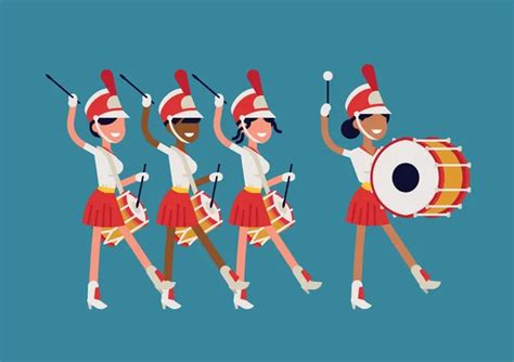 Marching Band Vector Art Stock Images Depositphotos