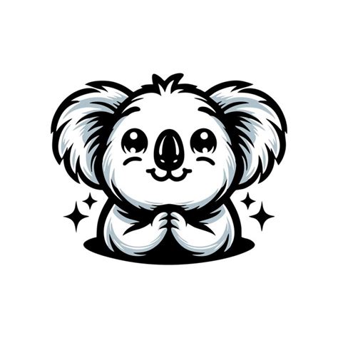 Koala Logo Design Vector Illustration Koala Vector Koala Icon Mascot