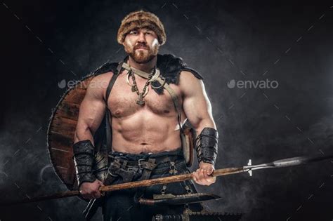 Severe Barbarian In Warrior Clothes