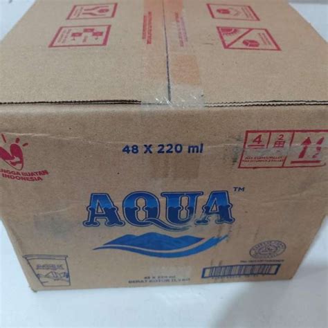 Jual Aqua Gelas 220ml 1 Dus Isi 48 Di Seller Kalcil Sembako Sukamaju