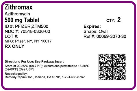 Zithromax Azithromycin Dihydrate Tablet Film Coated