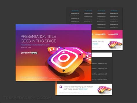 Eye Catching Instagram Themes For Powerpoint Trashedgraphics