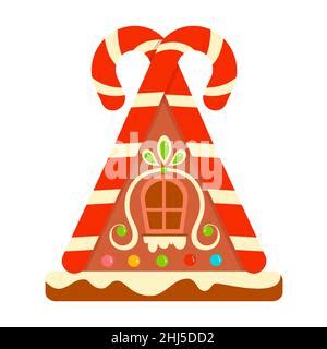 Weihnachten Cartoons Clip Art Lebkuchen Haus Clipart Illustration