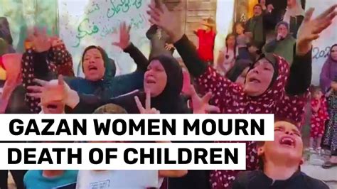 Gazan Women Mourn After Israeli Strike Turns Home Into Crater India Today