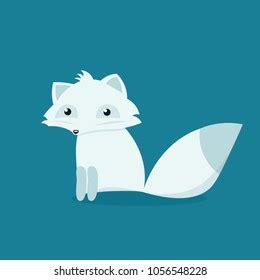 Cartoon Arctic Fox Vector Image Isolated Stock Vector (Royalty Free ...