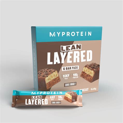 Myprotein Lean Layered Protein Bar 6 Bar Pack Select Flavour Shopee