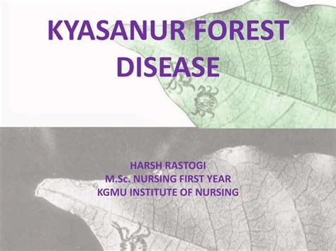 Kyasanur Forest Disease Ppt Ppt