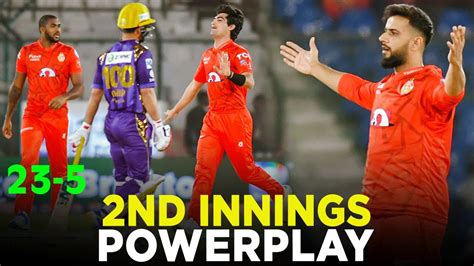 Psl Nd Innings Powerplay Islamabad United Vs Quetta Gladiators