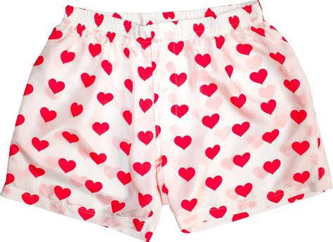 Royal Silk White Silk Heart Boxers 2 0 Love You Valentine Special Men