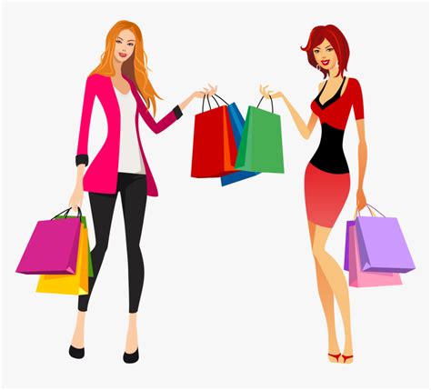 Shopping Fashion Clip Art - Fashion Shopping Girl Vector, HD Png Download , Transparent Png ...