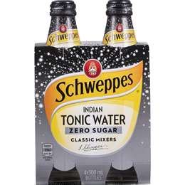 Schweppes Indian Tonic Water Zero Sugar X Ml Woolworths