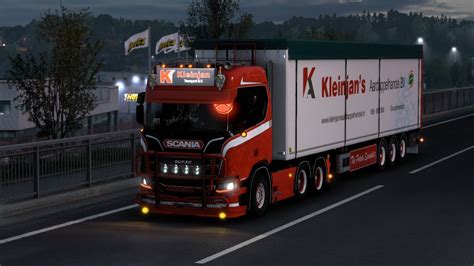 ETS2 1 45 Tuning Scania R650 Kleinjan Trailer YouTube