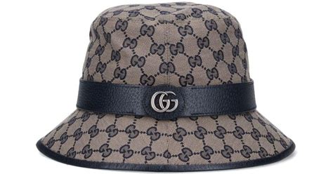 Gucci Cloche Hat In Gray For Men Lyst