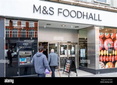 Marks and Spencer food hall in Camden High Street, London, UK Stock ...