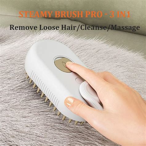 Steamy Brush Pro Cepillo Vaporoso Mejorado Para Gatos En Con