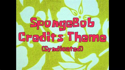 Spongebob Squarepants Credits Theme Syndicated Version Chords