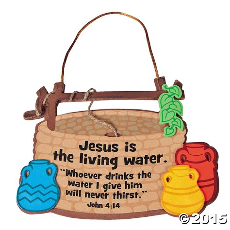 "Jesus Is the Living Water" Sign Craft Kit - 12 Pks Party Supplies ...