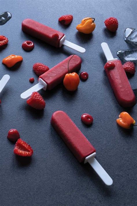 Spicy Raspberry Habanero Ice Pops Delicious Living