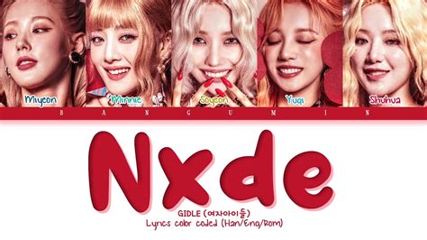 G I Dle Nude Lyrics Color Coded Han Eng Rom Youtube