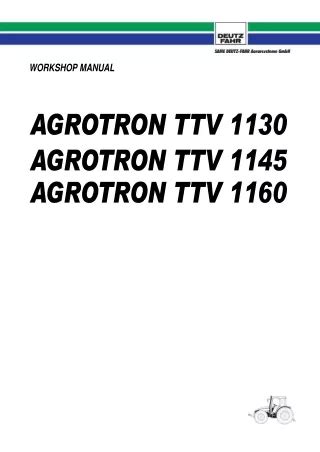 PPT Deutz Fahr Agrotron Ttv 1130 Tractor Parts Catalogue Manual