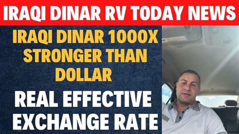 Iraqi Dinar IQD 1000x Stronger Than Dollar Real Effective Exchange