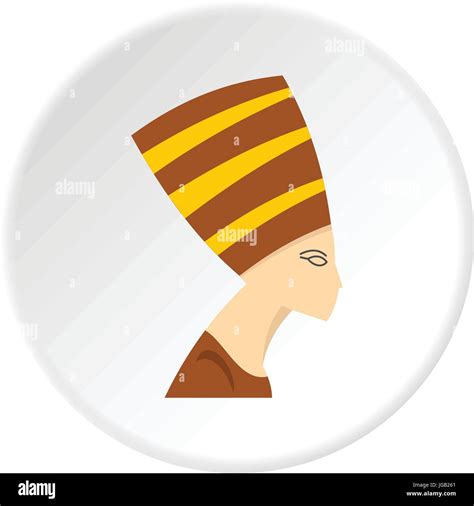 Nefertiti head icon circle Stock Vector Image & Art - Alamy