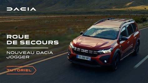 Nouveau Dacia Jogger 2023 Comment Installer La Roue De Secours YouTube