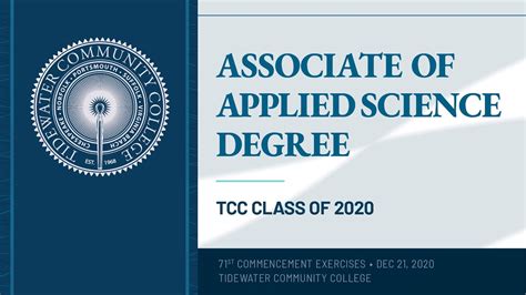 Associate Of Applied Science Degree Tccs 71st Commencement Exercises