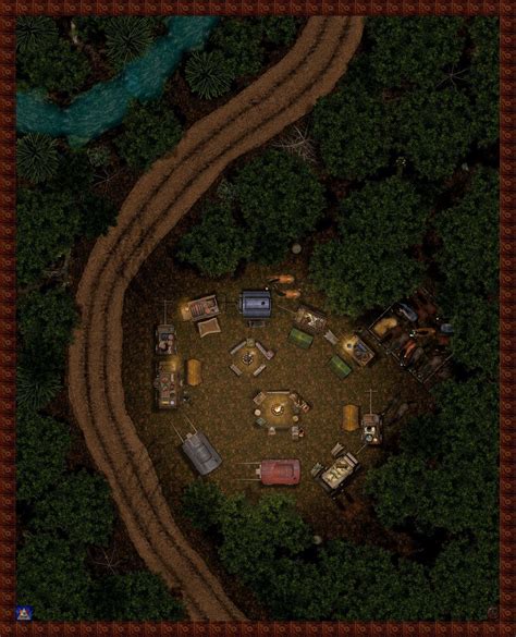 Caravan Campsite By Bogie Dj Mapping Software Fantasy City Map