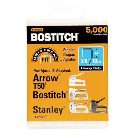 Bostitch 38 In Leg X 2764 In Heavy Staples 5000 Per Box Bta706 5c