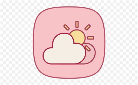 Shortcut Icon Weather Icons App Weer Icon Pink Png Weather App Icon