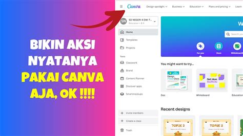 Cara Membuat Aksi Nyata Dengan Canva Dari Nol YouTube