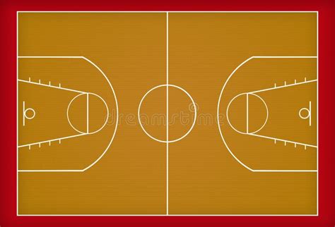 Basketball Court Stock Vector Illustration Of Layout 16843880