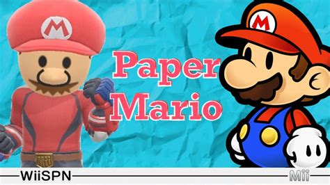 Mii Maker Paper Mario Youtube