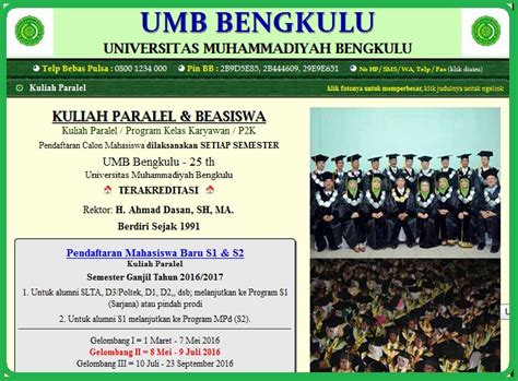 Universitas Muhammadiyah Bengkulu Newstempo